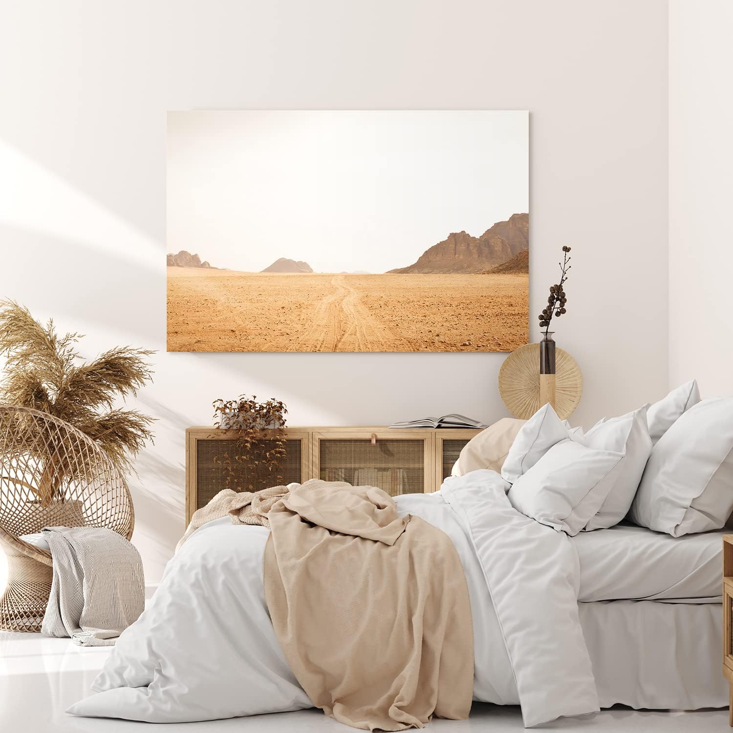 Paul Sinus Wandbild 120x80cm Wadi Rum Jordanien Wüstenlandschaft Berge Jebel Umm Ishrin