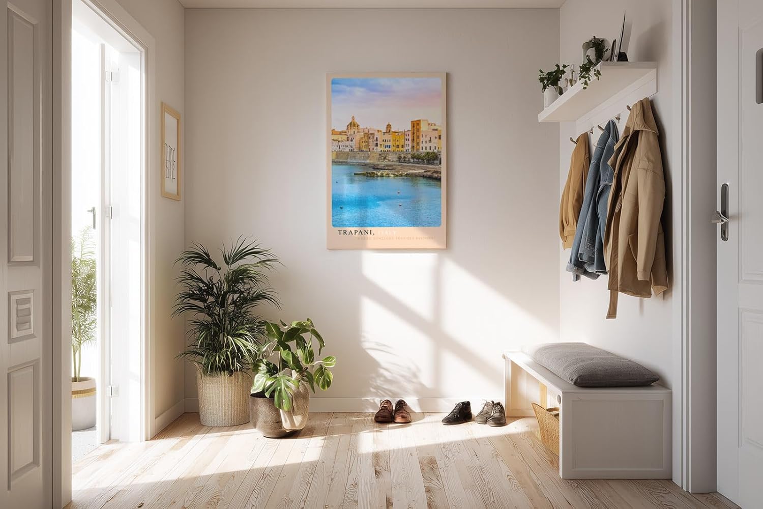 Paul Sinus Kunstdruck 40x60cm Trapani – Mediterraner Küstenzauber in Siziliens Licht