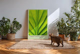 Paul Sinus Kunstdruck 40x60cm Green Design mit Makroaufnahme eines grünen Blattes