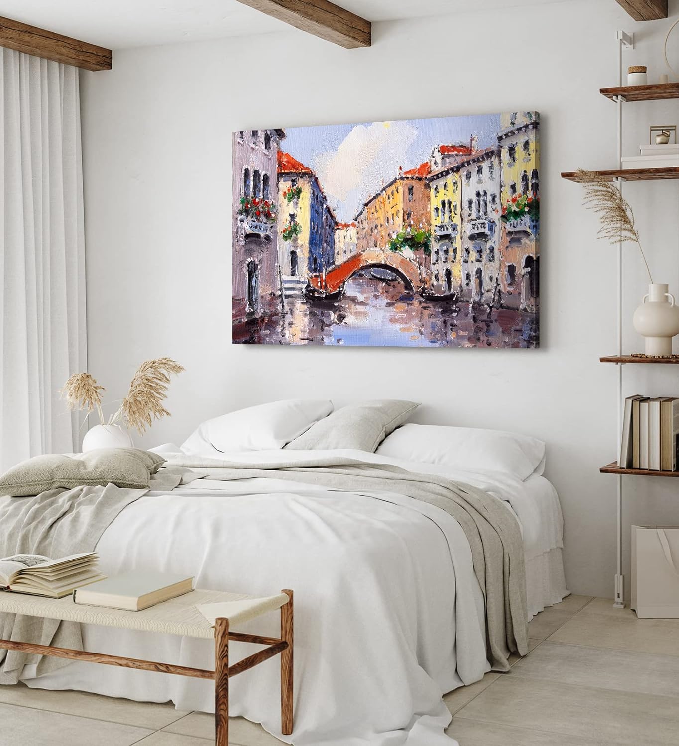 Paul Sinus Wandbild 120x80cm Italien Venedig Gondel Brücke Abstrakt Kunstvoll