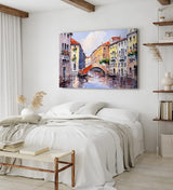 Paul Sinus Wandbild 120x80cm Italien Venedig Gondel Brücke Abstrakt Kunstvoll