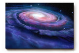 Sinus Art Wandbild 120x80cm Spiralförmige Galaxie mit hell leuchtendem Zentrum im Weltraum – geheimnisvoll und schön