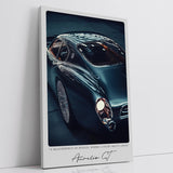 Paul Sinus Leinwandbild 40x60cm Aurelio GT – Luxus, Eleganz, Geschwindigkeit, Sportwagen, Design, Retro, Zukunft, Stil, Automobil, Exklusivität