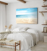 Paul Sinus Wandbild 120x80cm Sandstrand Strand Sommer Sand Meer Blau