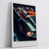 Paul Sinus Leinwandbild 60x90cm Leinwandbild Klassischer Traum aus Geschwindigkeit und Luxus – Elegantes Retro-Sportwagen-Design, glänzende Karosserie