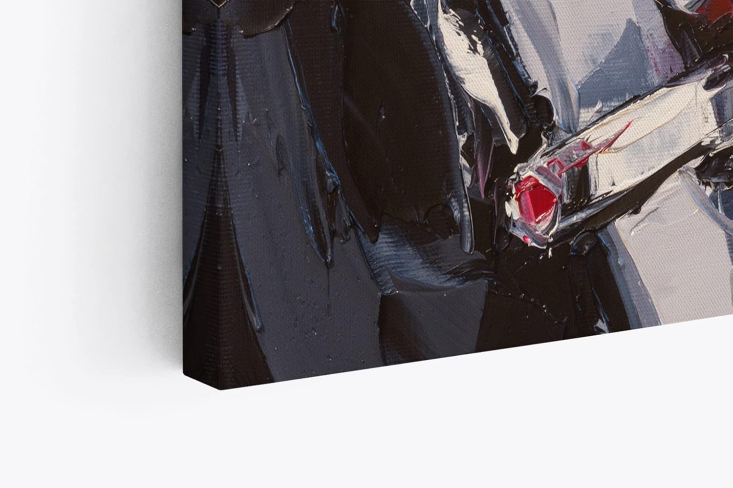 Paul Sinus Wandbild 120x80cm Junge Frau Porträt Abstrakt Kunstvoll Feminin Zigarette