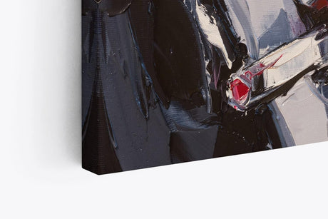 Paul Sinus Wandbild 120x80cm Junge Frau Porträt Abstrakt Kunstvoll Feminin Zigarette
