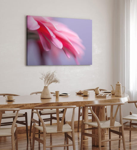 Paul Sinus Wandbild 120x80cm Blume Blüte Rosa Makroaufnahme Kunstvoll Dekorativ