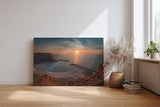 Sinus Art Wandbild 120x80cm Malerisches Küstenpanorama mit harmonischer Komposition und ruhiger Atmosphäre