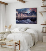 Paul Sinus Wandbild 120x80cm Klifatindur Island Berg schwarzer Strand isländische Landschaft