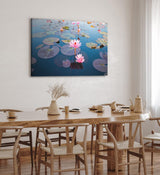 Paul Sinus Wandbild 120x80cm Lotosblume Blume Blüte Kunstvoll Lotos Rosa Wasserblumen