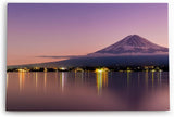 Paul Sinus Wandbild 120x80cm Japan Fuji Berg Vulkan Nachtlichter Küste