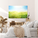 Paul Sinus Wandbild 120x80cm Sommerwiese Wiese Gras Sonnenschein Sommer