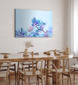 Paul Sinus Wandbild 120x80cm Blaue Orchidee Blüten Blume Kunstvoll Fotokunst