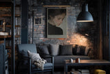 Paul Sinus Wandbild in 40x60cm The Quiet Inside – Ausdrucksstarkes Porträt einer jungen Frau mit sanft gesenktem Blick, Bilder in moderner Interpretation, edel und zeitlos für stilvolle Wohnräume