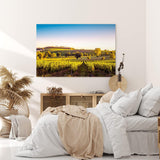 Paul Sinus Wandbild 120x80cm Frankreich Weinfelder Weinstöcke Landschaft Sonnenuntergang