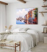Paul Sinus Wandbild 120x80cm Venedig Gondel Kunstvoll Farben Abstrakt Italien