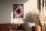 Paul Sinus Wandbild in 40x60cm Explosion Core – Ausdrucksstarkes abstraktes Kunstwerk mit dynamischer Farbexplosion in Rotund Weißtönen