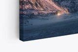 Paul Sinus Wandbild 120x80cm Norwegen Berge Polarlichter Sternenhimmel Nacht