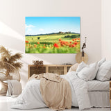 Paul Sinus Wandbild 120x80cm Toskana Italien Landschaftsbild Sommer Finca