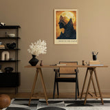 Paul Sinus Leinwandbild 40x60cm Mind of the Earth – Natur, Erde, Universum, Mond, Mystik, Geist, Mensch, Berg, Kunst, Philosophie, Metaphorisch