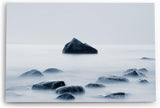 Paul Sinus Wandbild 120x80cm Meer Nebel Felsen Weiß Fotokunst Horizont Harmonisch