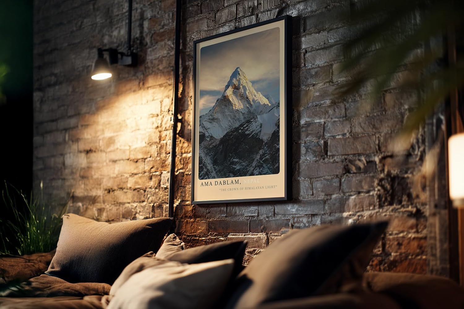 Paul Sinus Kunstdruck 40x60cm Ama Dablam – Himalaya-Magie im Licht der Berge