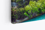 Paul Sinus Wandbild 120x80cm Clutha River Neuseeland Fluss Sonnenuntergang Berge Natur
