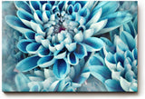 Sinus Art Wandbild 120x80cm Blütenpracht in kühlem Blau – faszinierende Komposition mit beruhigender Ausstrahlung