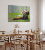 Paul Sinus Wandbild 120x80cm Kleiner roter Panda Tierfotografie Süß Flauschig