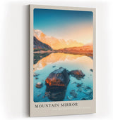 Paul Sinus Kunstdruck 40x60cm Mountain Mirror Bergpanorama mit See The Sky Rests in Silent Waters