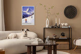 Paul Sinus Leinwandbild 60x90cm Matterhorn – Alpen, Ski, Wintersport, Schnee, Berge, Natur, Skifahren, Schweiz, Hochgebirge, Panorama, Abenteuer