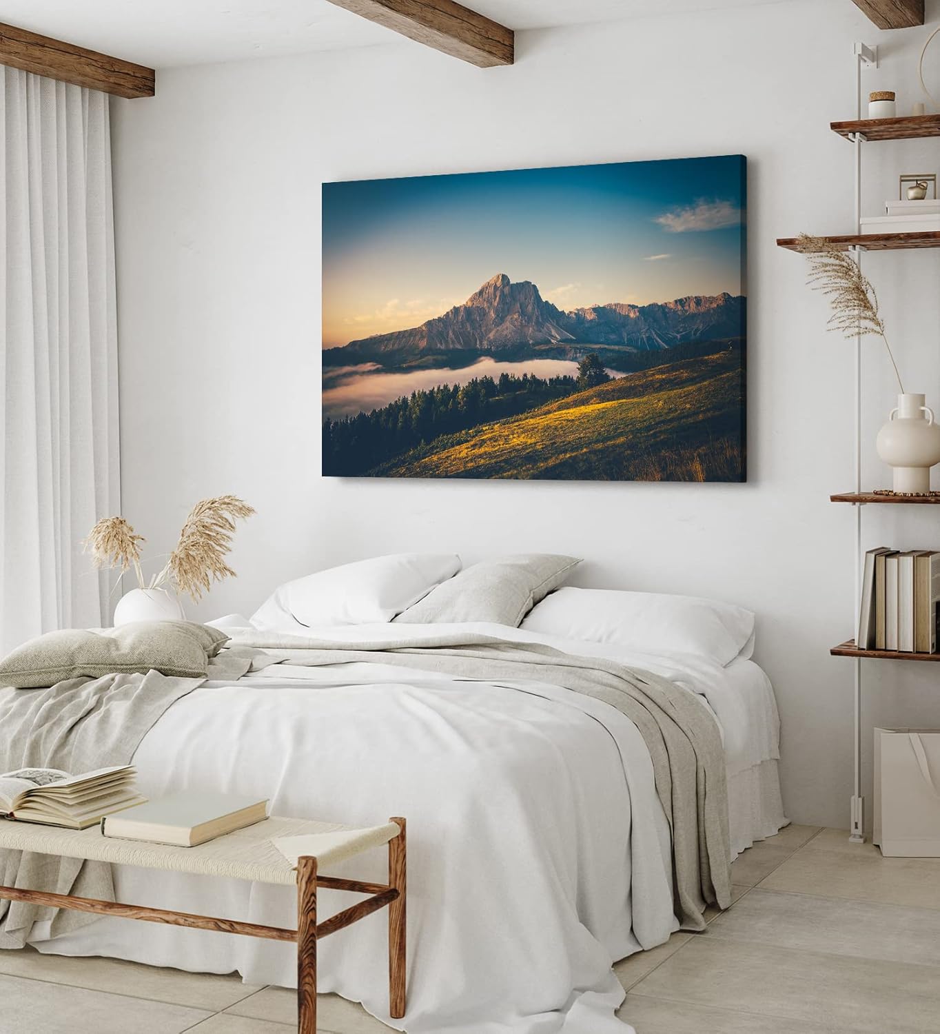 Paul Sinus Wandbild 120x80cm Alpen Berge Berglandschaft Himmel See Berggipfel