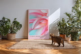 Paul Sinus Kunstdruck 40x60cm Floral Blush mit Nahaufnahme zarter rosafarbener Blütenblätter