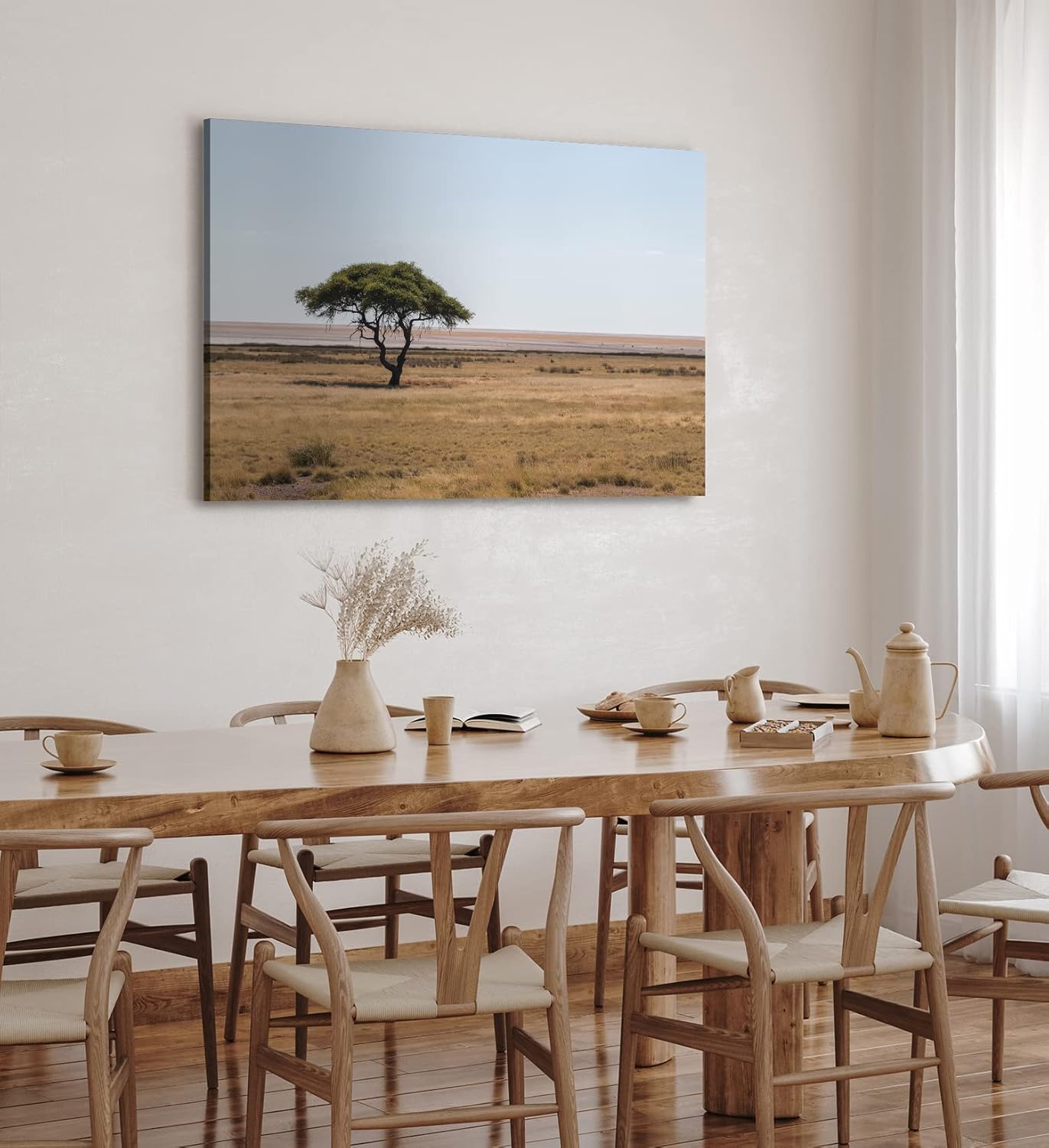 Paul Sinus Wandbild 120x80cm Afrikanische Landschaft Burkea Africana Bäume Steppe
