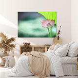 Paul Sinus Wandbild 120x80cm Lotosblume Blume Blüte Kunstvoll Lotos Rosa