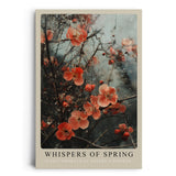 Paul Sinus Leinwandbild 40x60cm Whispers of Spring Leinwandbild zarte Blüten auf Zweigen poetische Naturkunst mit sanften Farben und verträumter Atmosphäre