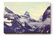 Sinus Art Wandbild 120x80cm Schneebedeckte Berge und nebelverhangene Täler in beeindruckender Komposition