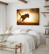 Paul Sinus Wandbild 120x80cm Gnu Antilope Afrika Wildnis Tierfotografie Bulle