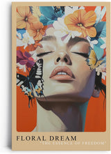 Paul Sinus Leinwandbild 40x60cm Leinwandbild Floral Dream moderne Kunst Naturverbundenheit ästhetische Eleganz Blumenpracht sinnliche Harmonie