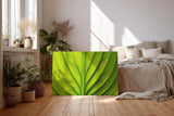 Sinus Art Wandbild 120x80cm Die symmetrische Blattstruktur bringt Ordnung, Frische und natürliche Ruhe in den Raum