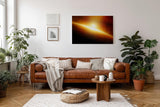 Sinus Art Wandbild 120x80cm Faszinierende Weltraumszenerie mit dynamischer Lichtwirkung und kosmischer Tiefe