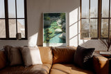 Paul Sinus Wandbild in 40x60cm Clearwater Path Malerischer Gebirgsbach mit klaren Wasserläufen