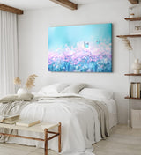 Paul Sinus Wandbild 120x80cm Schmetterling Wiese Blau Frühling Sommerwiese Fotokunst