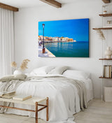 Paul Sinus Wandbild 120x80cm Chania Kreta Griechenland Meer Promenade Mittelmeer Sommer