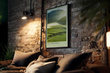 Paul Sinus Kunstdruck 40x60cm The Green Wave – Sanfte Landschaft in fließendem Licht