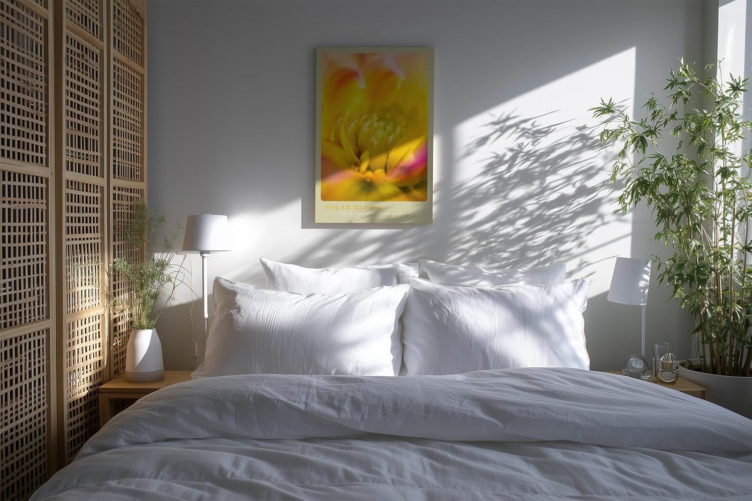 Paul Sinus Kunstdruck 40x60cm Solar Bloom Nahaufnahme einer goldgelben Blüte The Heart of the Flower is Sunfire