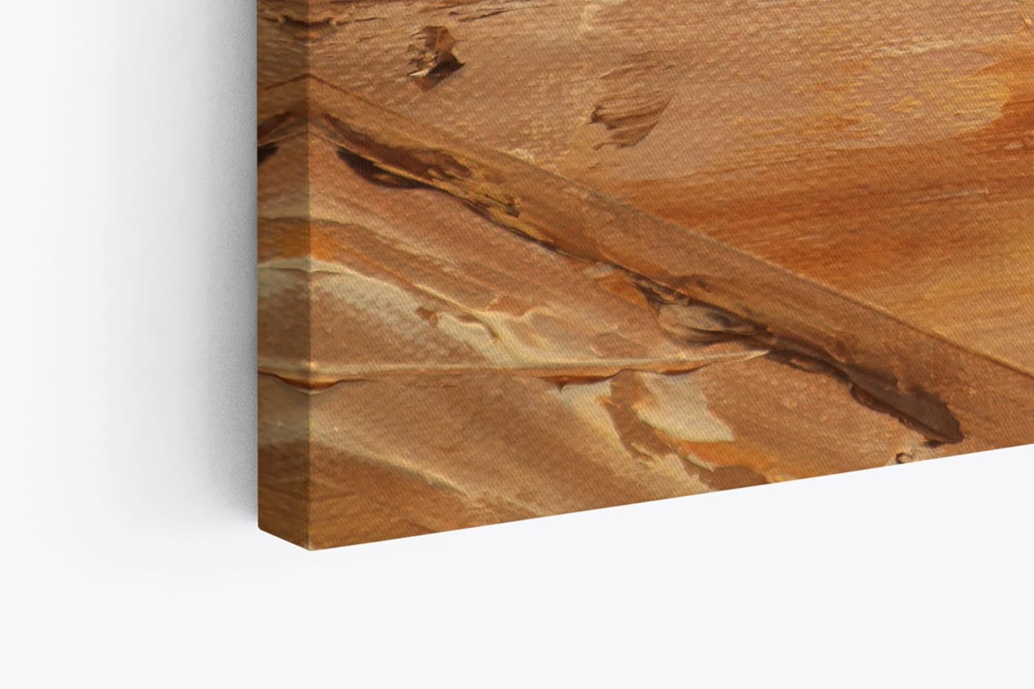 Wandbild 120x80cm Abstrakte Kunst Spachtelstruktur Beige Modern