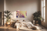 Sinus Art Wandbild 120x80cm Dynamische Komposition aus Architektur und Beschilderung in Retro-Look
