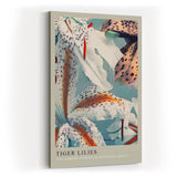 Paul Sinus Kunstdruck 40x60cm Tiger Lilies botanische Lilienpracht mit kontrastreicher Intensität und floraler Dynamik